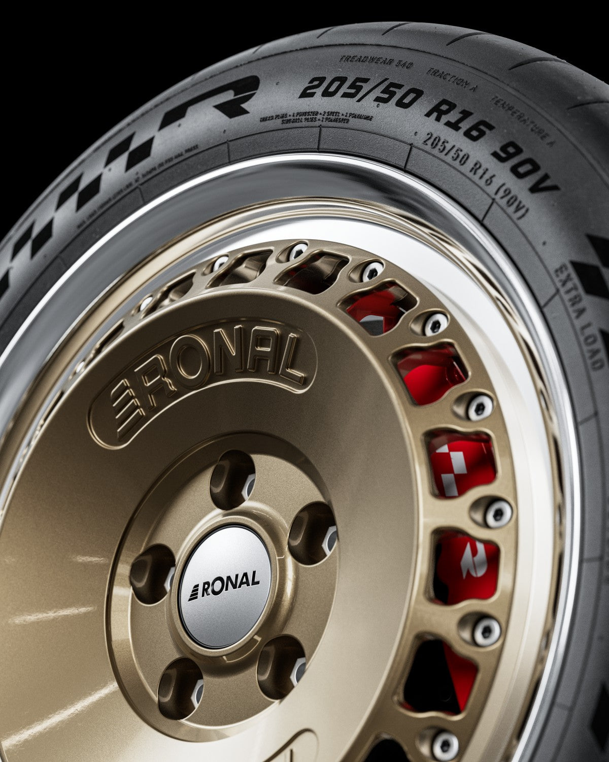 Ronal RR10 bronze matt Alufelge 7.5x16 Zoll ET35 LK 4x100 ML68 – Bild 4