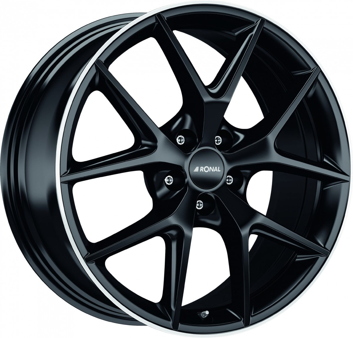 Ronal R75 jetblack-matt-hornkopiert Alufelge 8x19 Zoll ET40.1 LK 5x112 ML66.5