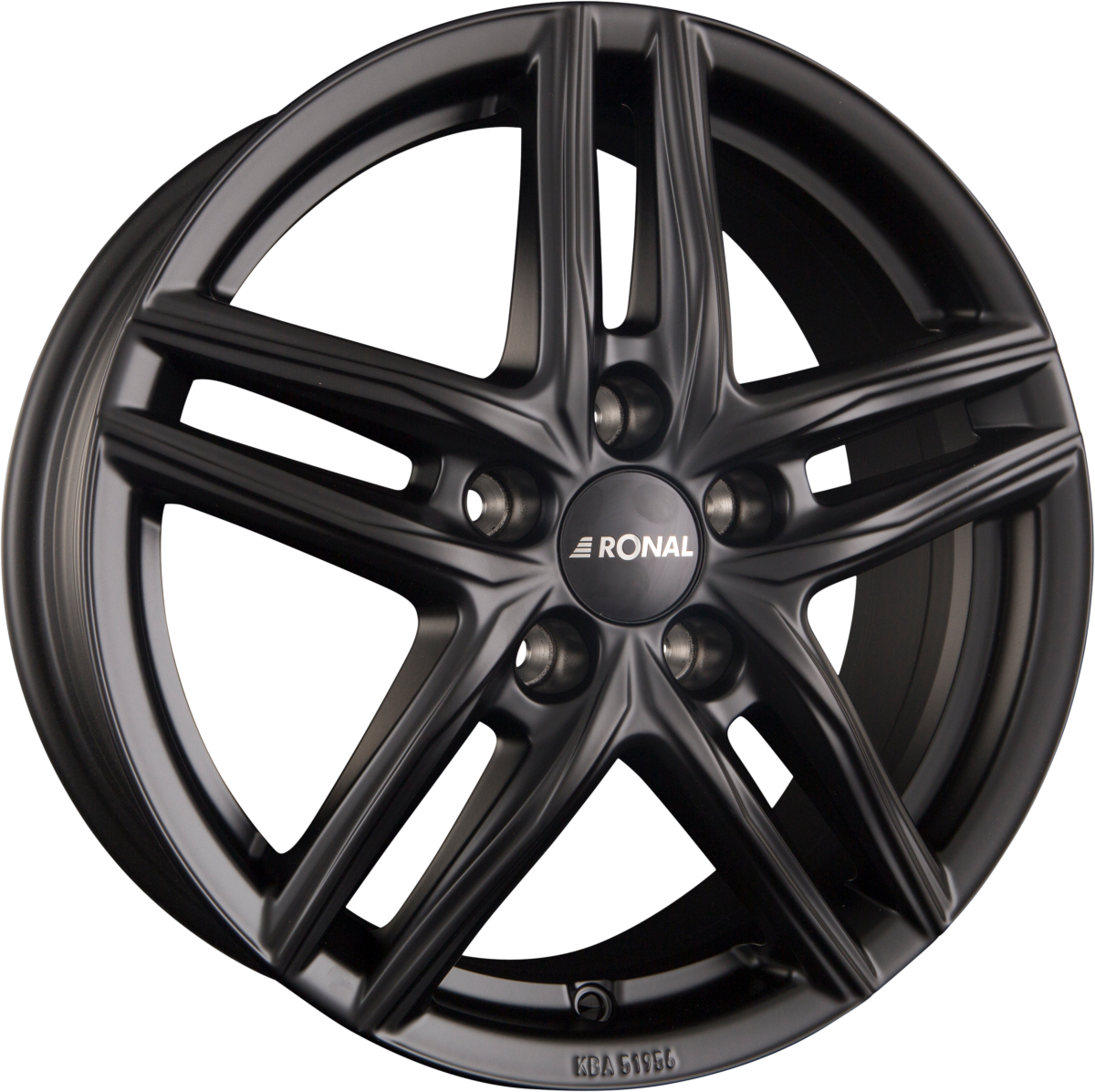 Ronal R65 Jetblack-Matt Alufelge 6.5x16 Zoll ET40 LK 5x112 ML57.1 – Bild 2