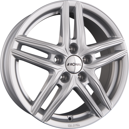 Ronal R65 Silber Alufelge 6.5x17 Zoll ET45 LK 5x112 ML76 – Bild 2