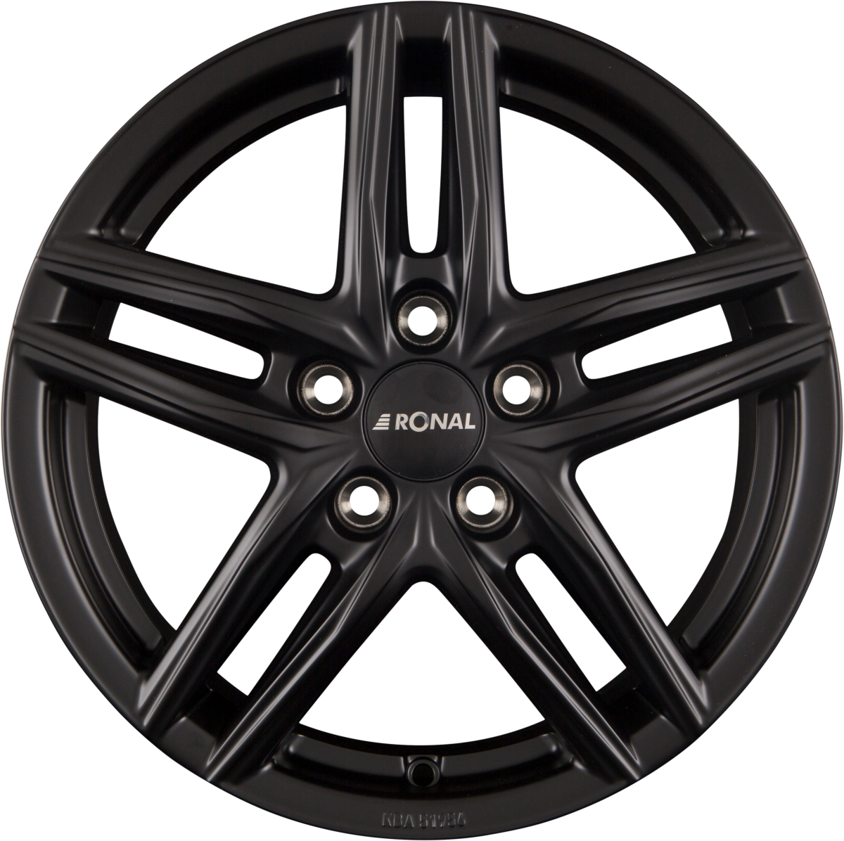 Ronal R65 Jetblack-Matt Alufelge 7x18 Zoll ET40 LK 5x114.3 ML82