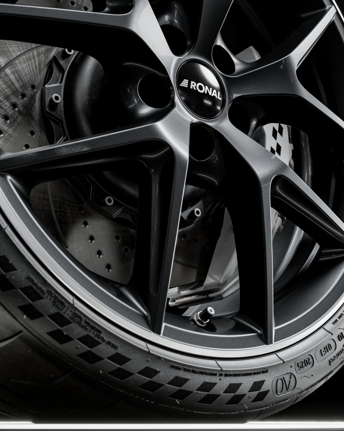 Ronal R75 jetblack-matt-hornkopiert Alufelge 8.5x20 Zoll ET40 LK 5x114.3 ML76 – Bild 3