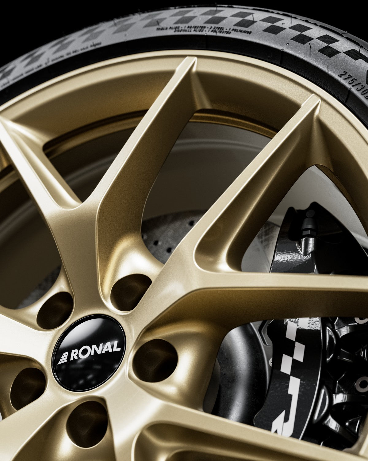 Ronal R75 bronze matt Alufelge 8x18 Zoll ET55 LK 5x120 ML65.06 – Bild 4