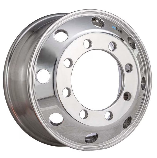 Xlite Alufelge 7.50x19.5 Zoll 8/275/221 ET138 XLITE 10003030 26 MZ ALV Silber Poliert