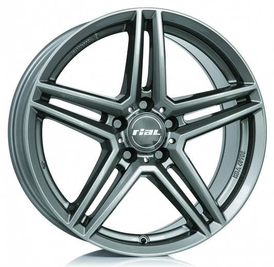 Rial M10 metal-grey Alufelge 8x17 Zoll ET42 LK 5x108 ML63.4 – Bild 2