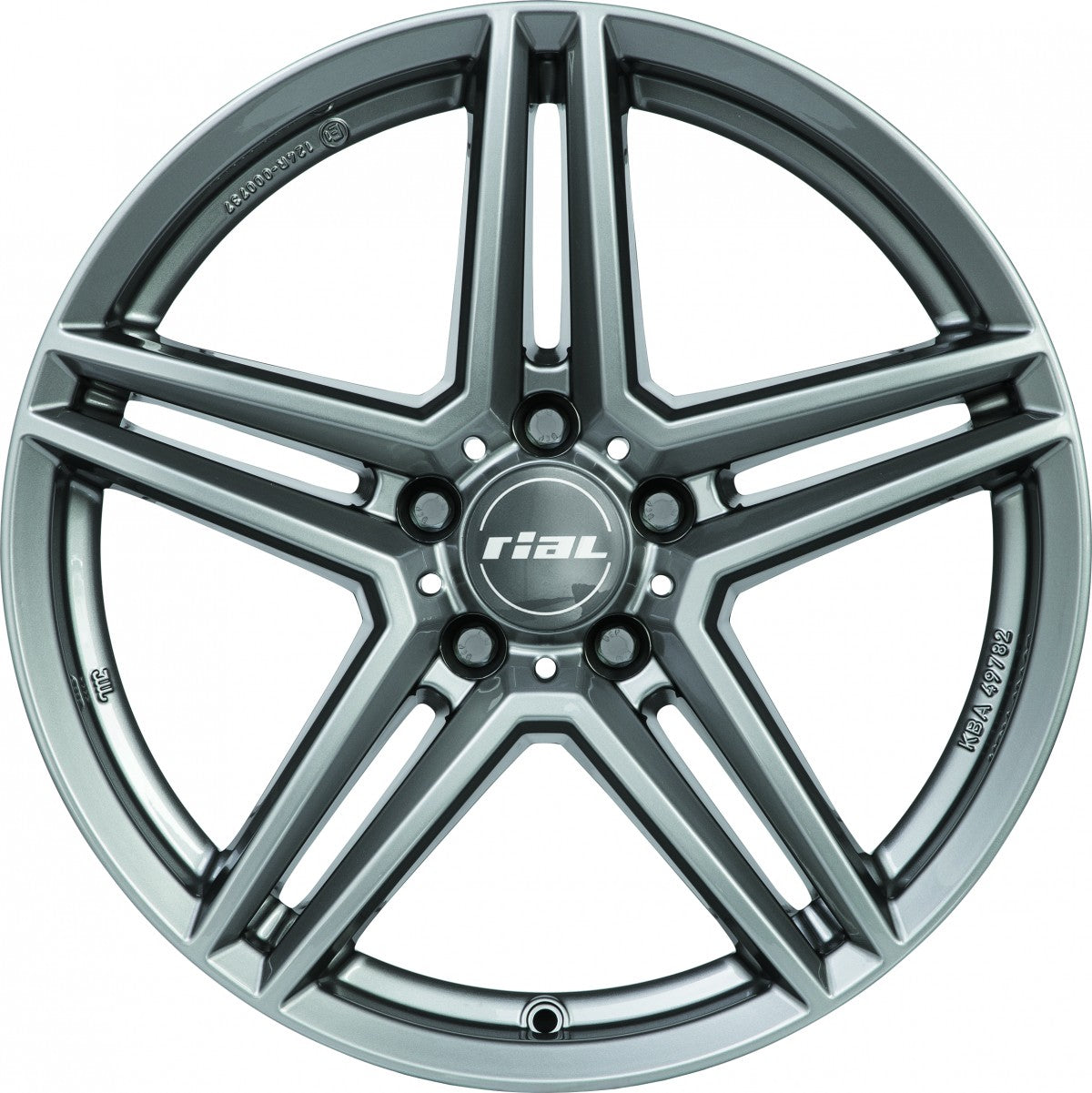 Rial M10 metal-grey Alufelge 8x17 Zoll ET42 LK 5x108 ML63.4 – Bild 3