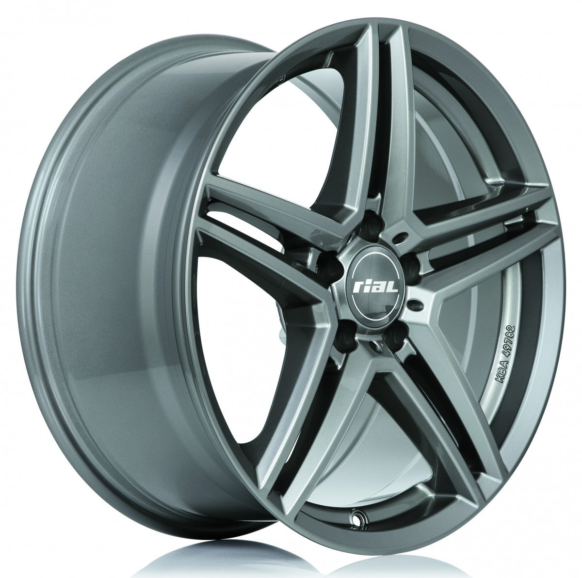Rial M10 metal-grey Alufelge 8x17 Zoll ET42 LK 5x108 ML63.4 – Bild 4