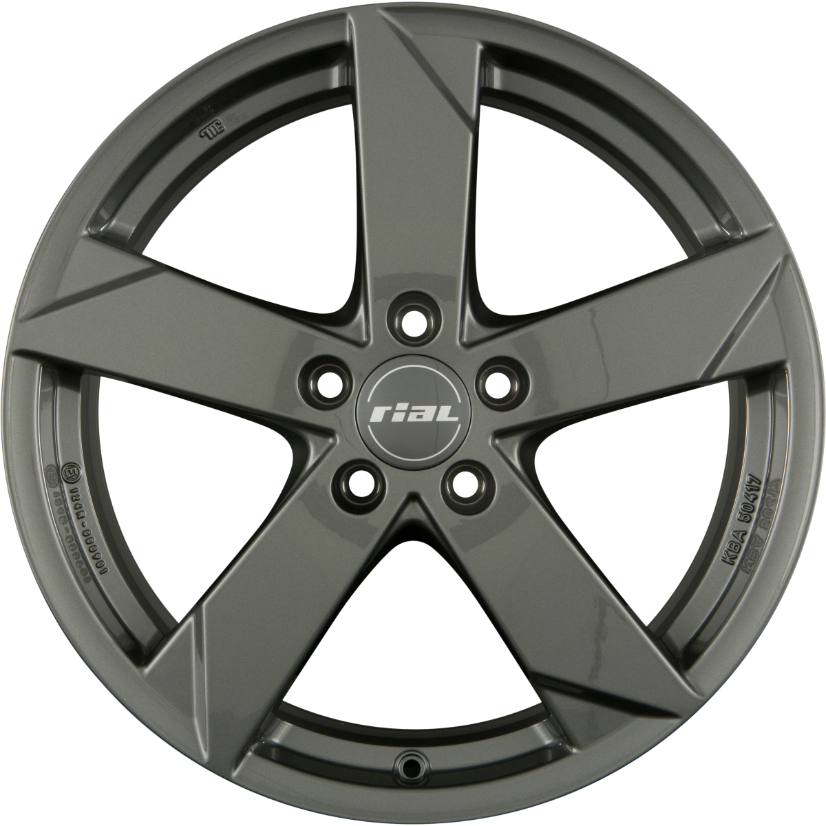Rial Kodiak Graphit Alufelge 8x19 Zoll ET55 LK 5x108 ML63.4