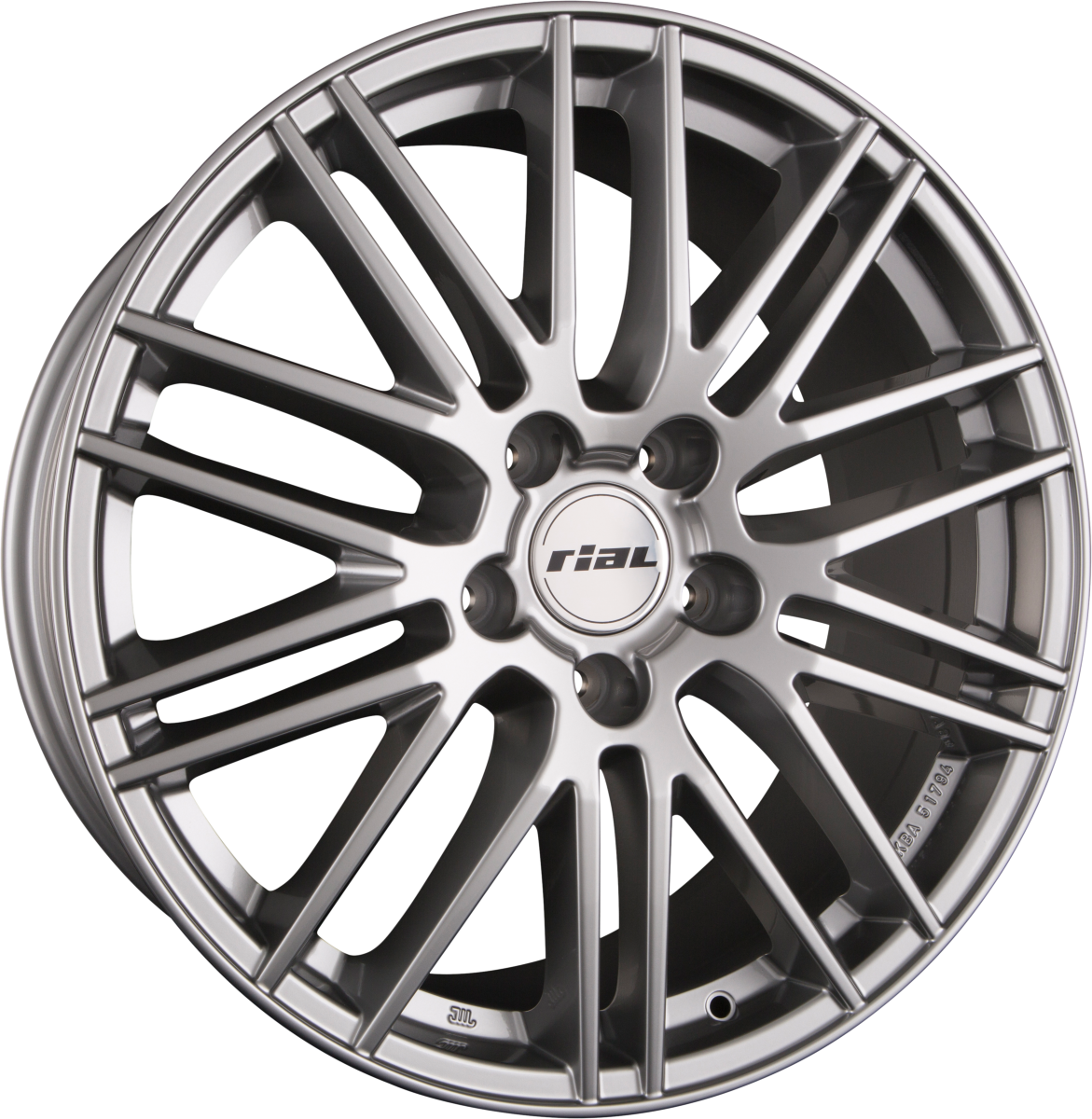 Rial Kibo X Metal-Grey Alufelge 9x20 Zoll ET52 LK 5x127 ML71.6 – Bild 2