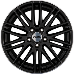 Rial Kibo X Diamant-Schwarz Hornpoliert Alufelge 9x20 Zoll ET43 LK 5x120 ML72.6