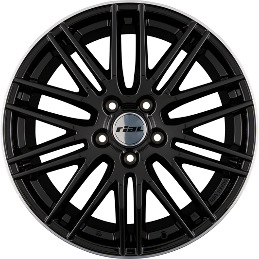 Rial Kibo X Diamant-Schwarz Hornpoliert Alufelge 9x20 Zoll ET52 LK 5x130 ML71.5