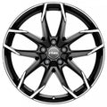 Rial Lucca diamant-schwarz frontpoliert Alufelge 7.5x17 Zoll ET50 LK 5x114.3 ML67.1 – Bild 2