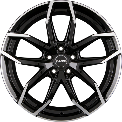 Rial Lucca diamant-schwarz frontpoliert Alufelge 8x19 Zoll ET45 LK 5x112 ML70.1 – Bild 7