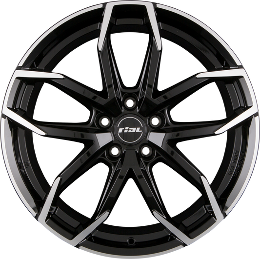 Rial Lucca Diamant-Schwarz Frontpoliert Alufelge 6.5x17 Zoll ET40 LK 4x108 ML63.4