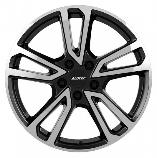 Alutec Tormenta diamond-black frontpolished 7x17 ET50 - LK5/108 ML63.4
