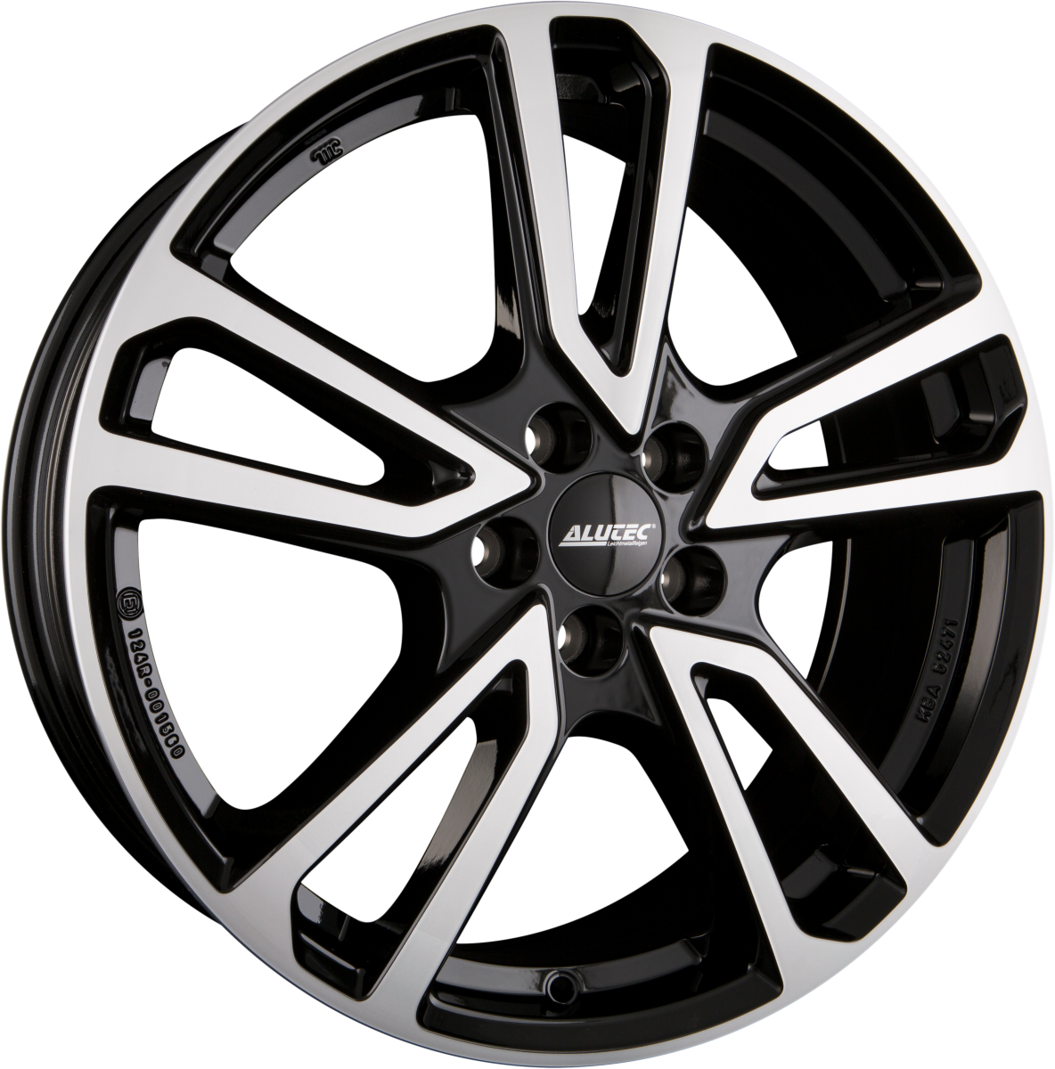 Alutec Tormenta Diamant-Schwarz Frontpoliert Alufelge 7x17 Zoll ET48.5 LK 5x114.3 ML67.1 – Bild 7