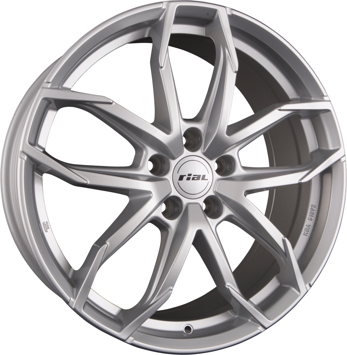 Rial Lucca Polar-Silber Alufelge 8x20 Zoll ET40 LK 5x112 ML70.1 – Bild 2