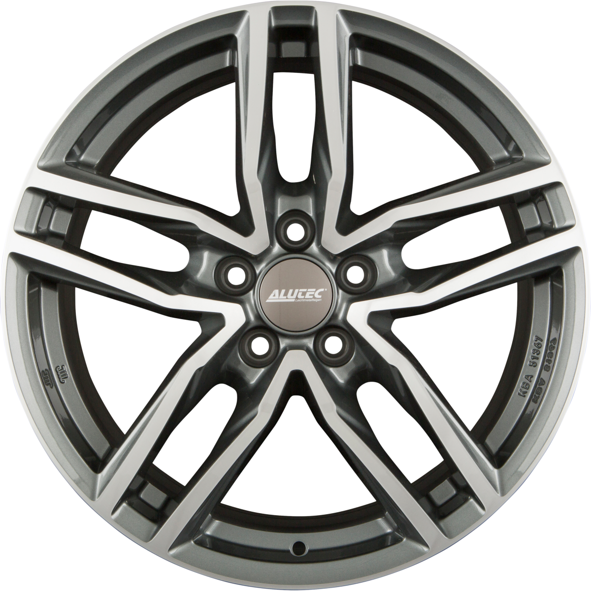 Alutec Ikenu Graphit-Frontpoliert Alufelge 8.5x20 Zoll ET26 LK 5x112 ML66.6