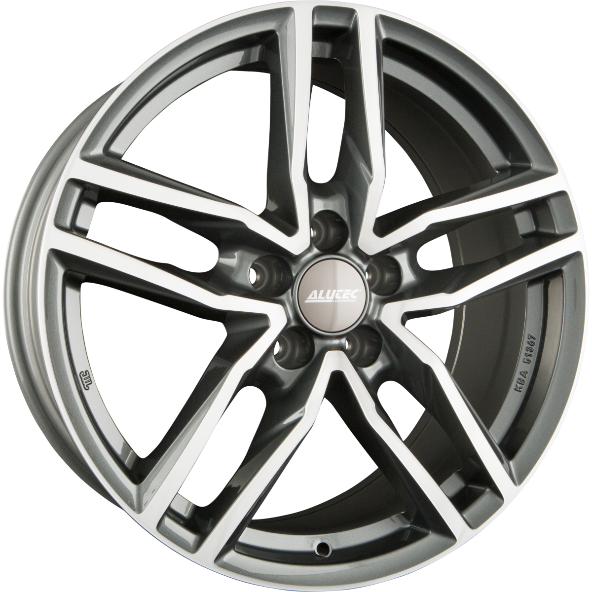 Alutec Ikenu Graphit-Frontpoliert Alufelge 8.5x20 Zoll ET38 LK 5x112 ML66.6 – Bild 2