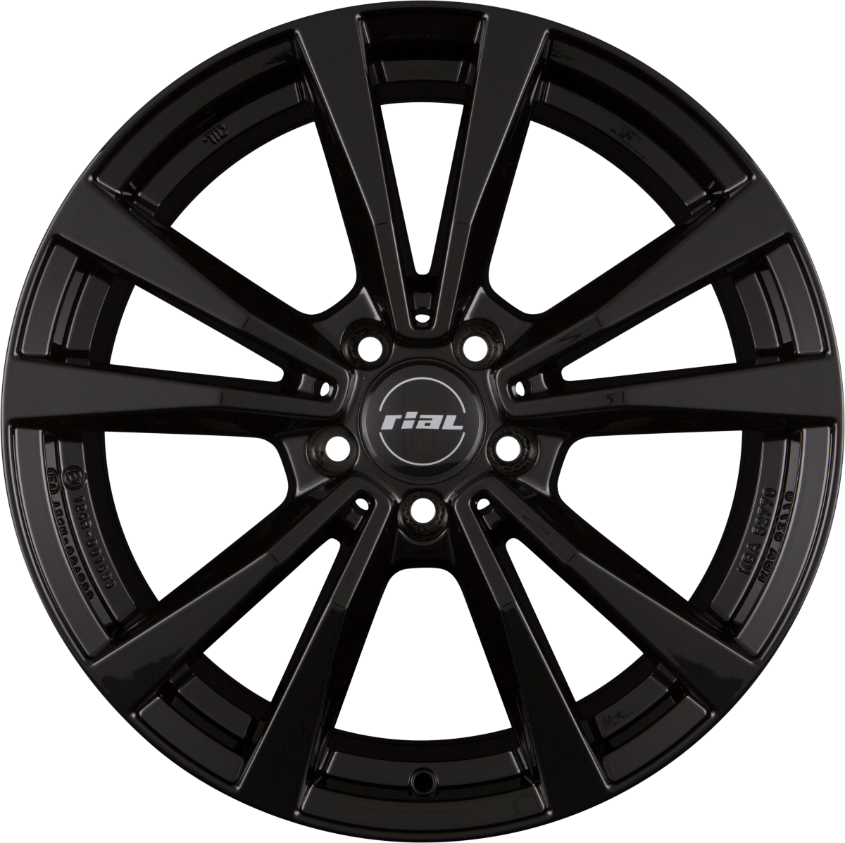 Rial M12 diamant-schwarz Alufelge 8x18 Zoll ET43 LK 5x112 ML66.5 – Bild 6