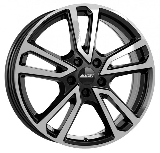 Alutec Tormenta diamond-black frontpolished 8x18 ET55 - LK5/108 ML63.4
