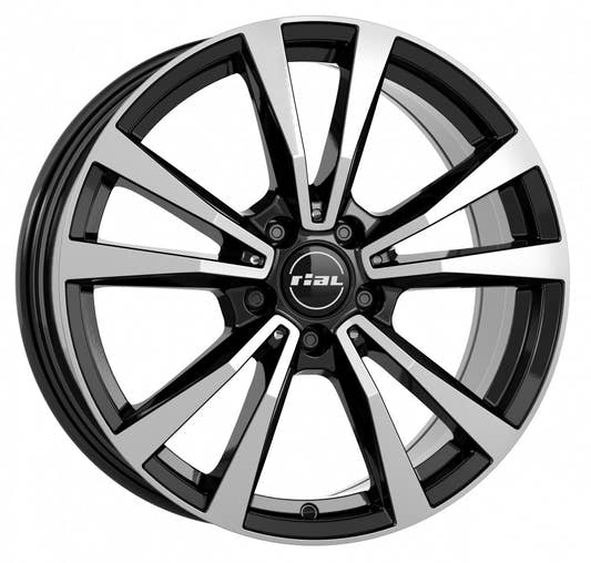 Rial M12 diamant-schwarz frontpoliert Alufelge 8x19 Zoll ET38 LK 5x112 ML66.5
