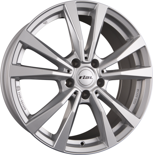 Rial M12X Polar-Silber Alufelge 9x20 Zoll ET42 LK 5x112 ML66.6 – Bild 2