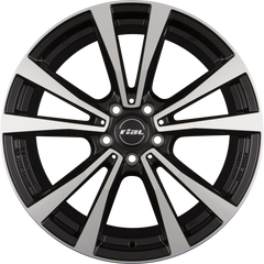 Rial M12X Diamant-Schwarz Frontpoliert Alufelge 9x20 Zoll ET42 LK 5x112 ML66.6