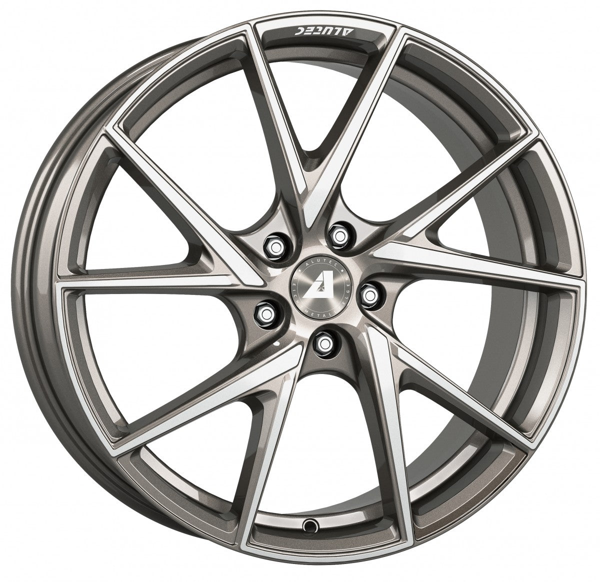 Alutec ADX.01 metallic-platinum frontpoliert Alufelge 8.5x18 Zoll ET47 LK 5x108 ML70.1
