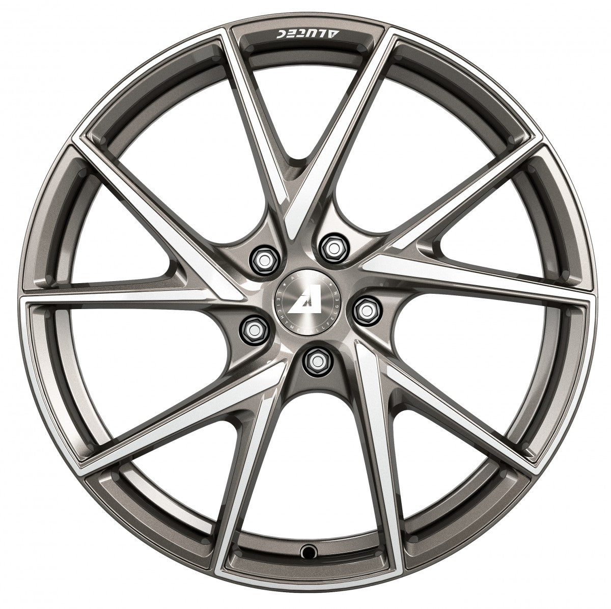 Alutec ADX.01 metallic-platinum frontpoliert Alufelge 8.5x18 Zoll ET47 LK 5x108 ML70.1