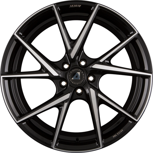 Alutec ADX.01 Diamant-Schwarz Frontpoliert Alufelge 8.5x19 Zoll ET40 LK 5x112 ML70.1