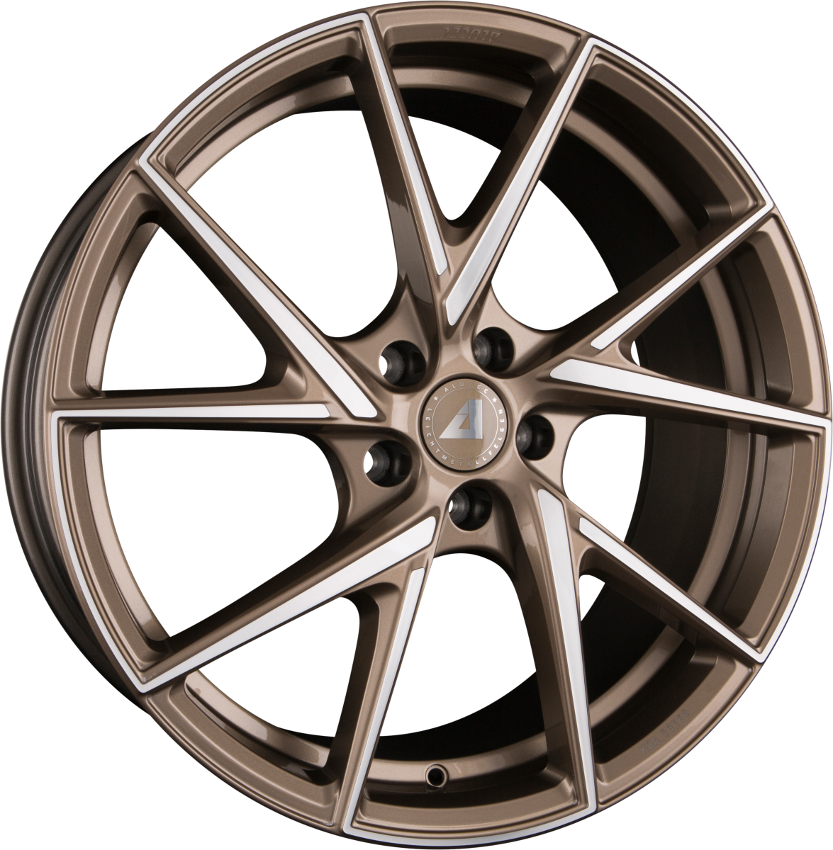 Alutec ADX.01 Metallic-Bronze Frontpoliert Alufelge 8.5x19 Zoll ET48 LK 5x108 ML70.1 – Bild 2
