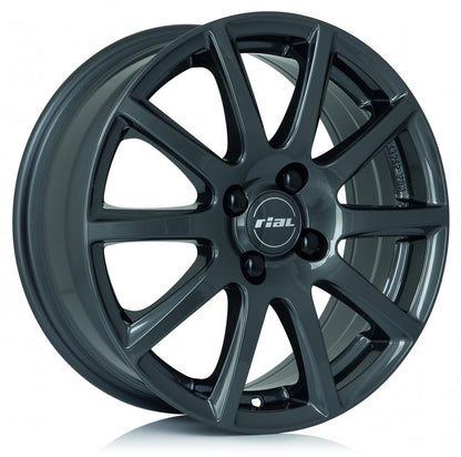 Rial Milano titanium Alufelge 7x17 Zoll ET35 LK 4x108 ML65.1 – Bild 3
