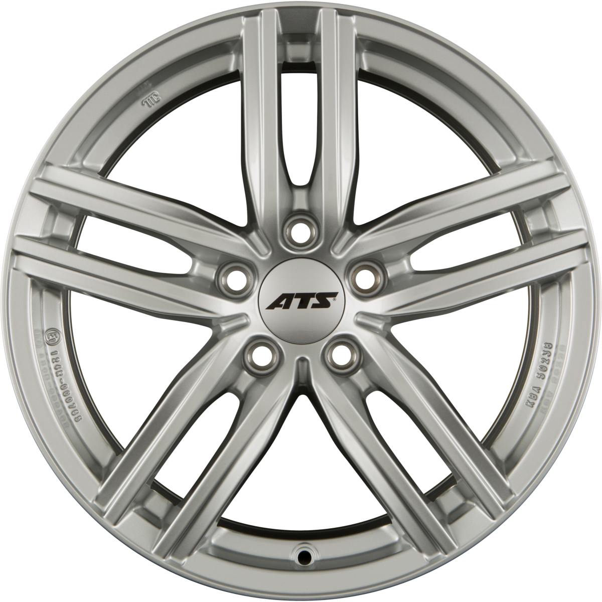 ATS Antares Polar-Silber Alufelge 6.5x16 Zoll ET50 LK 5x108 ML63.4