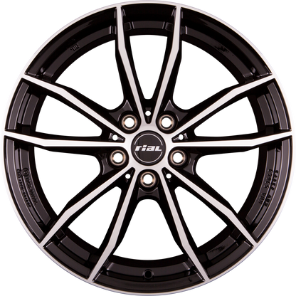 Rial X12 diamant-schwarz frontpoliert Alufelge 8x19 Zoll ET39 LK 5x112 ML66.6 – Bild 8