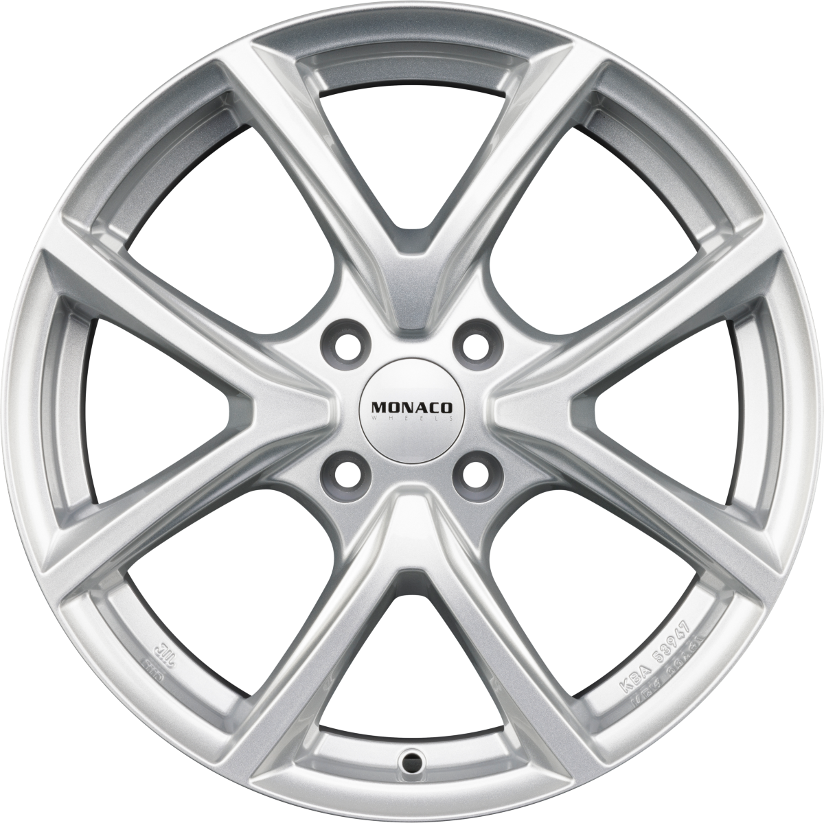 Monaco CL2 silber Alufelge 6.5x16 Zoll ET32 LK 4x108 ML65.1 – Bild 5