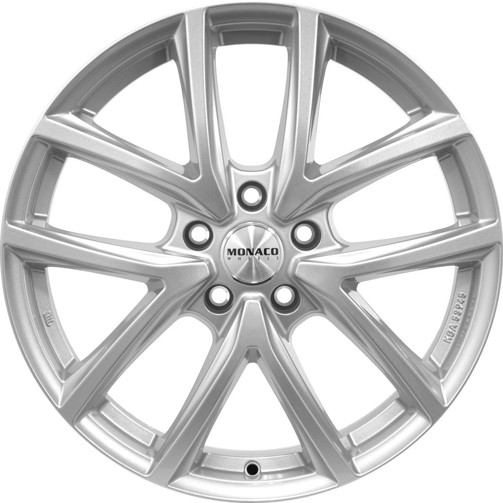 Monaco CL2 silber Alufelge 7x17 Zoll ET35 LK 5x112 ML70.1 – Bild 2