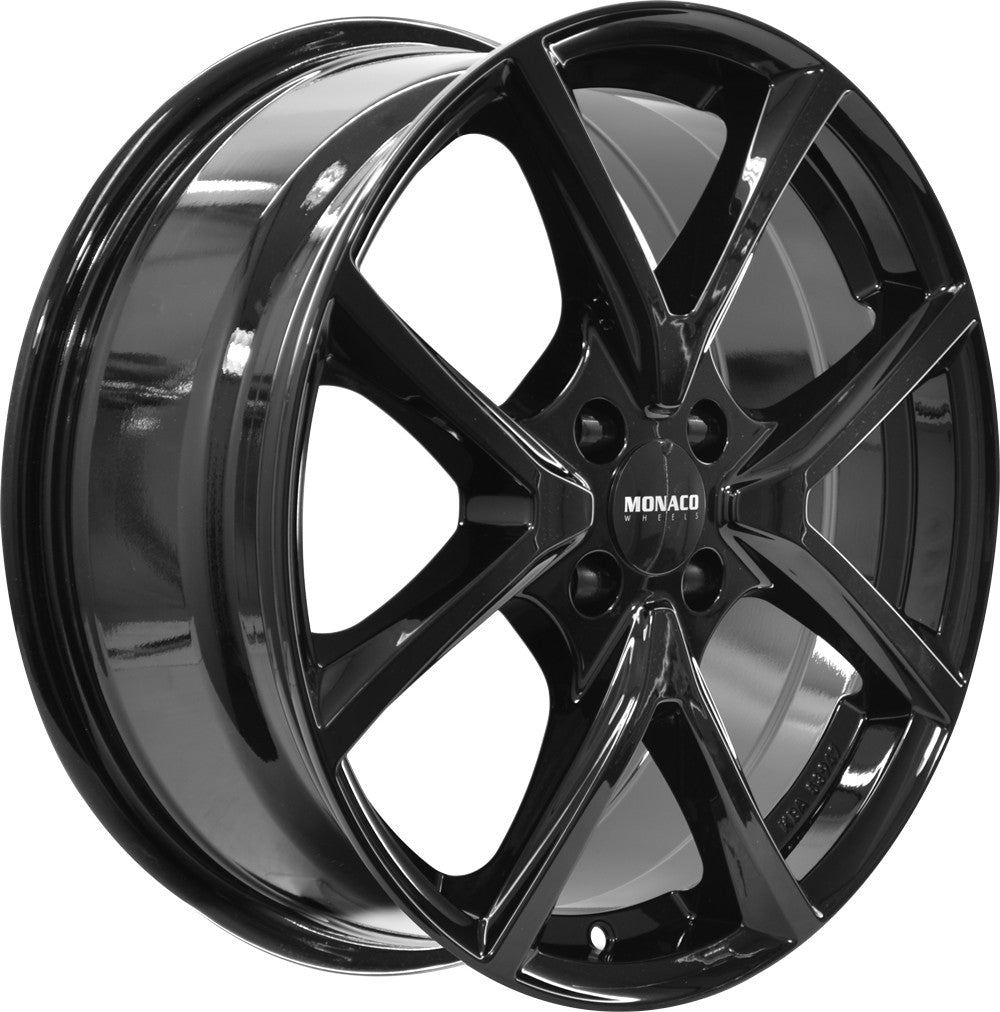 Monaco CL2 schwarz glanz Alufelge 7x17 Zoll ET35 LK 5x112 ML70.1 – Bild 3