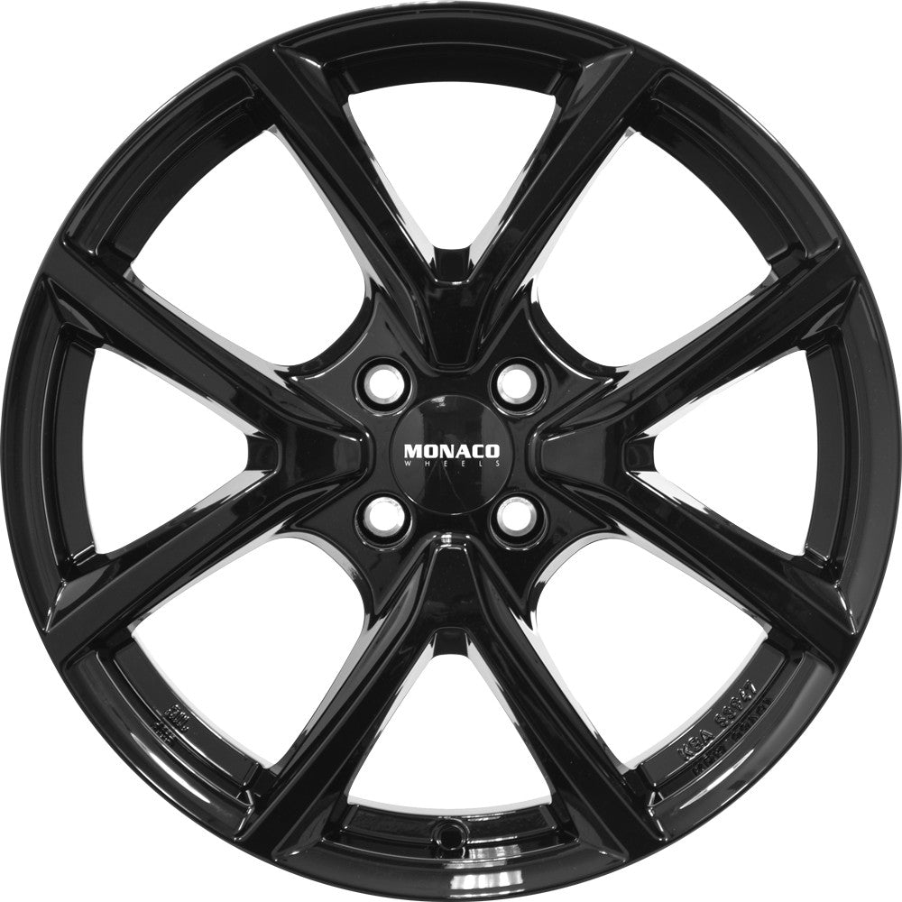 Monaco CL2 schwarz glanz Alufelge 7x17 Zoll ET35 LK 5x112 ML70.1 – Bild 4