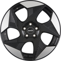 Alutec Solar Diamant-Schwarz Frontpoliert Alufelge 8x19 Zoll ET49 LK 5x112 ML57.1