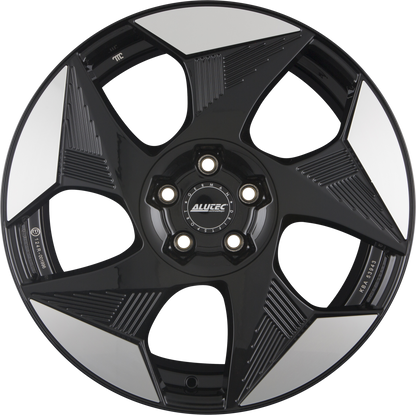 Alutec Solar Diamant-Schwarz Frontpoliert Alufelge 8x19 Zoll ET49 LK 5x112 ML57.1