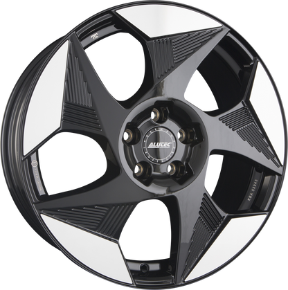 Alutec Solar Diamant-Schwarz Frontpoliert Alufelge 8x19 Zoll ET49 LK 5x112 ML57.1 – Bild 2