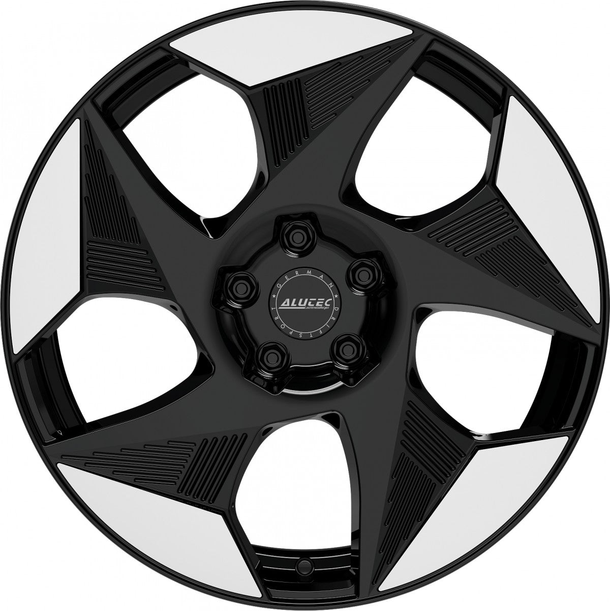 Alutec Solar diamant-schwarz frontpoliert Alufelge 8x19 Zoll ET46 LK 5x114.3 ML70.1