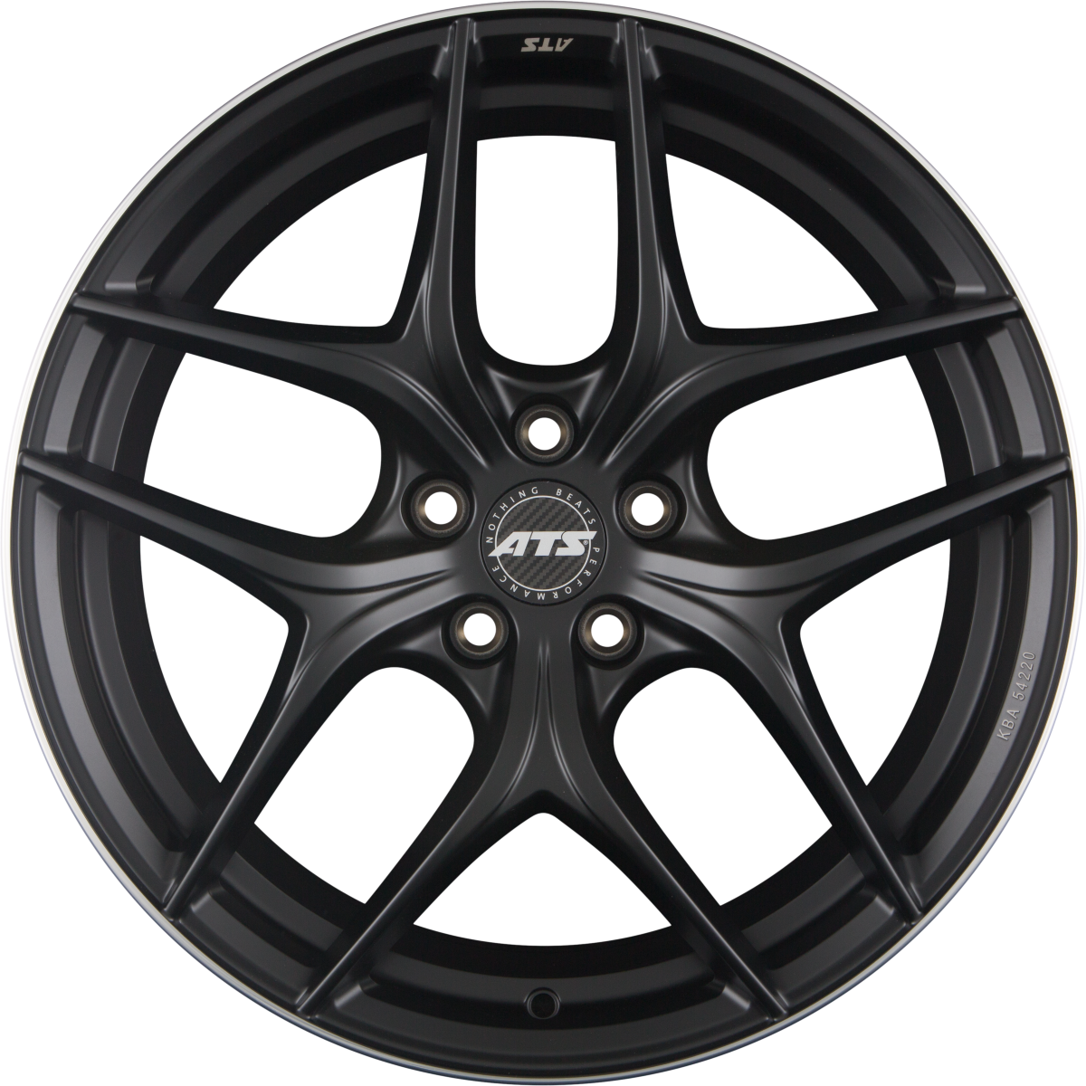 ATS Competition 2 Racing-Schwarz Hornpoliert Alufelge 8.5x19 Zoll ET47 LK 5x112 ML66.6