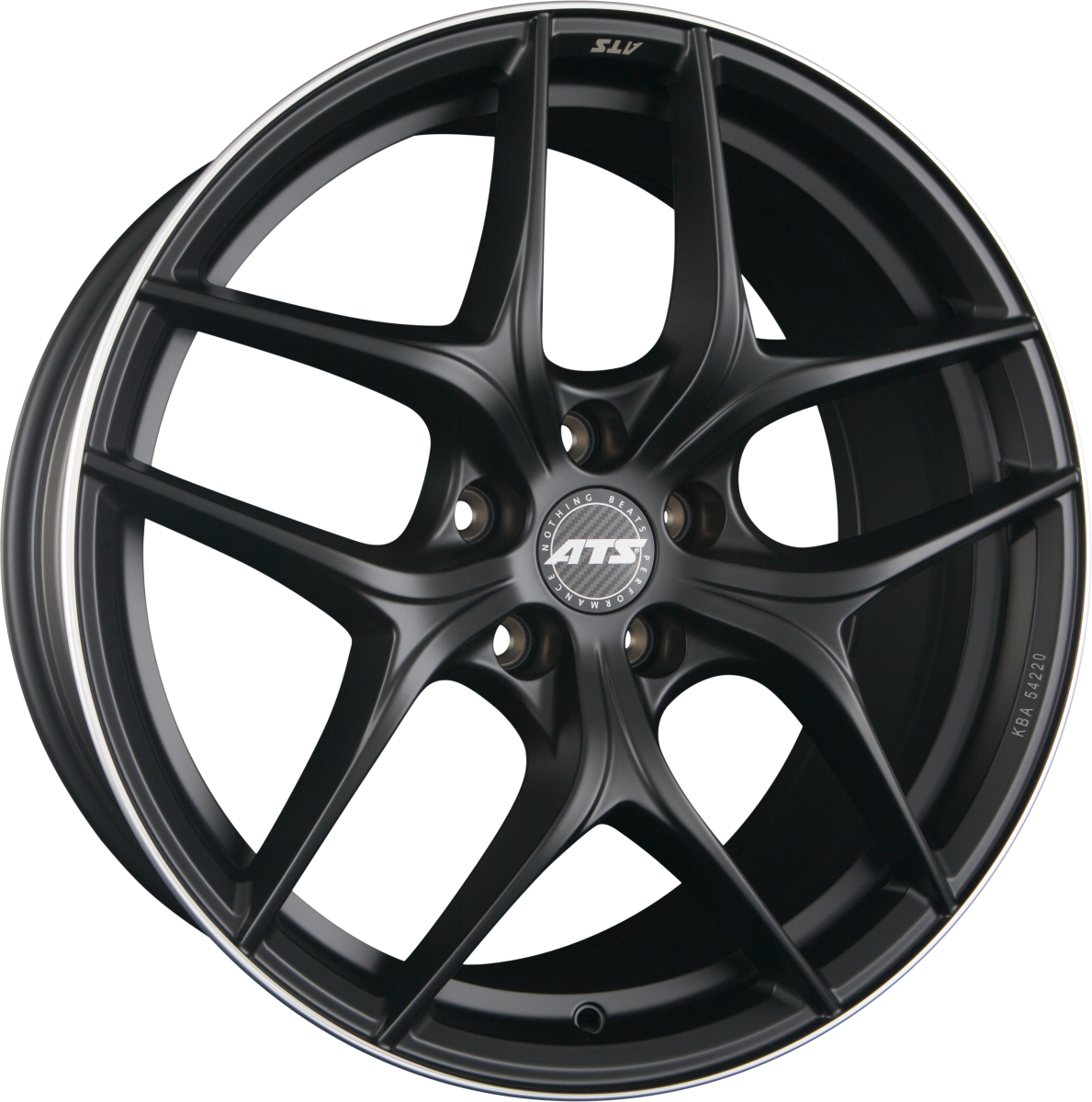 ATS Competition 2 Racing-Schwarz Hornpoliert Alufelge 8.5x19 Zoll ET47 LK 5x112 ML66.6 – Bild 2