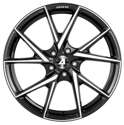Alutec ADX.01 diamant-schwarz frontpoliert 7x17 ET38 - LK5/100 ML57.1