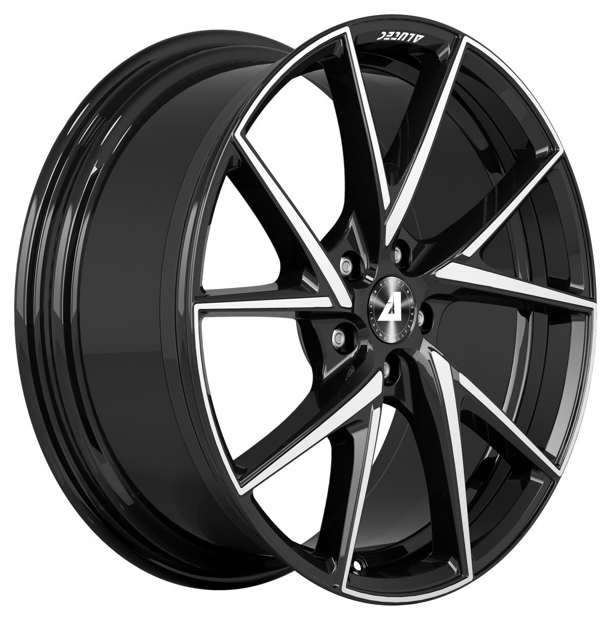 Alutec ADX.01 diamant-schwarz frontpoliert 7.5x18 ET46 - LK5/100 ML57.1