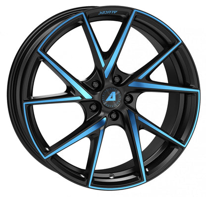 Alutec ADX.01 racing-black frontpoliert blue Alufelge 8.5x20 Zoll ET45 LK 5x112 ML70.1