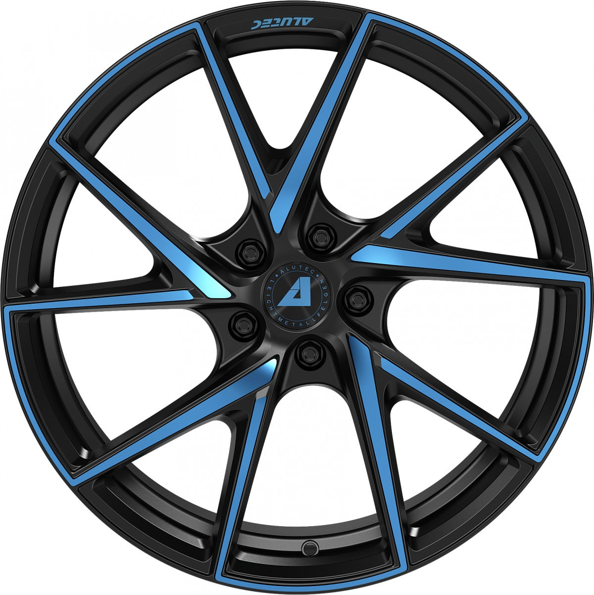Alutec ADX.01 racing-black frontpoliert blue Alufelge 8.5x20 Zoll ET45 LK 5x112 ML70.1 – Bild 2