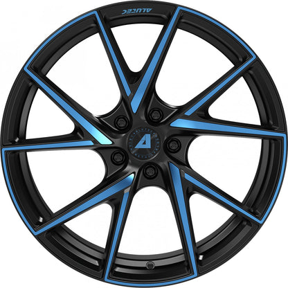 Alutec ADX.01 racing-black frontpoliert blue Alufelge 8.5x20 Zoll ET45 LK 5x112 ML70.1 – Bild 2